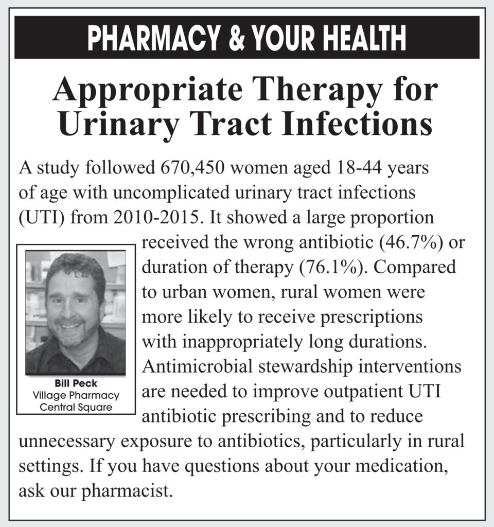 Appropriate Therapy for Urinary Tract Infections