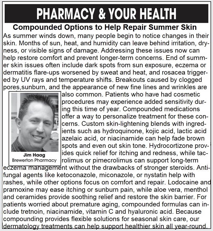 Pharmacy & Your Health: Compounded Options to Help Repair Summer Skin 