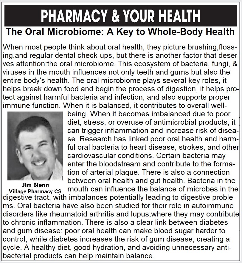 Pharmacy & Your Health: The Oral Microbiome A Key to Whole-Body Health...