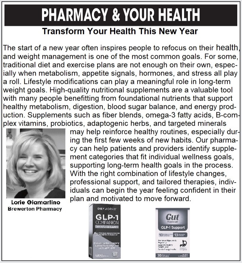 Pharmacy & Your Health: Transform Your Health This New Year...