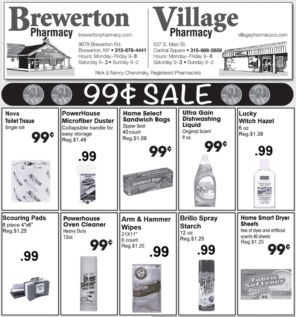 Select items 99 cents all week long