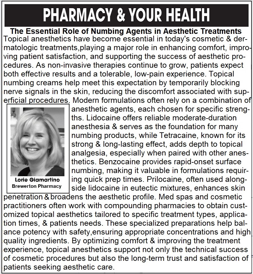 Pharmacy & Your Health: The Essential Role of Numbing Agents in Aesthetic Treatments...