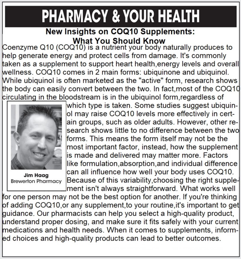 Pharmacy & Your Health: New Insights on COQ10 Supplements  What You Should Know...