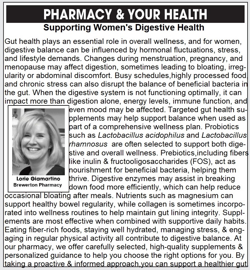 Pharmacy & Your Health: Supporting Women's Digestive Health...