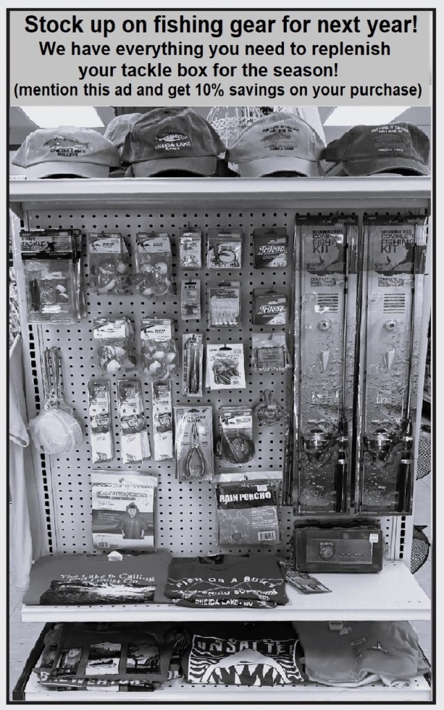 Stock up on fishing gear this week and save 10% just by mentioning this ad