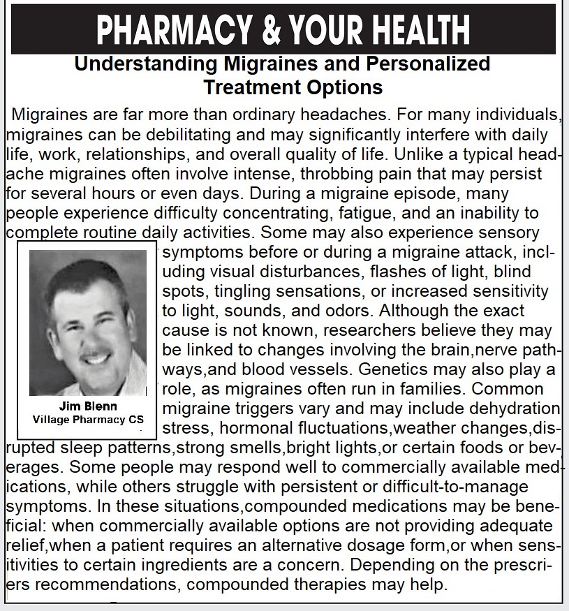 Pharmacy & Your Health: Understanding Migraines and Personalized Treatment Options...