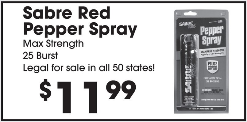 Red Pepper spray, $11.99, because you never know when you might need it